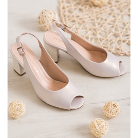 Sergio Leone Elegant Open Toe Sandals brown 1