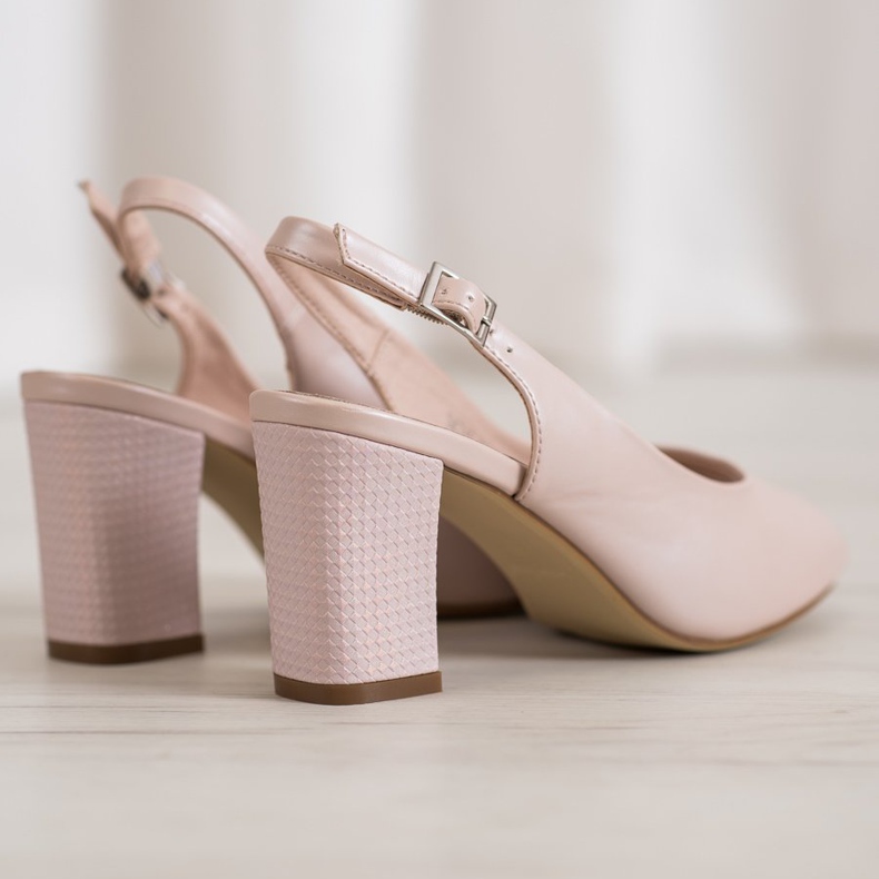 Elegant Sandals Open Toe Sergio Leone pink 1