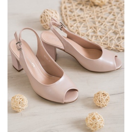 Elegant Sandals Open Toe Sergio Leone pink 2