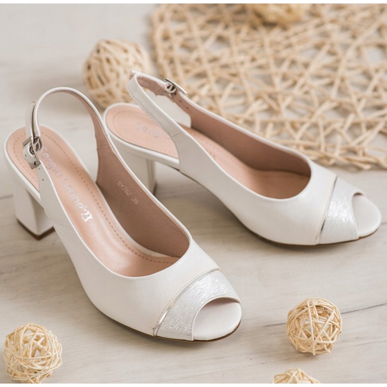 Sergio Leone Open Toe Sandals white 1
