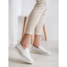 Sergio Leone Silver Slip On Shoes grey 2