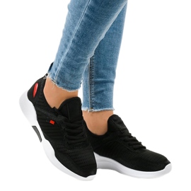 Black women's sports shoes SH809 1