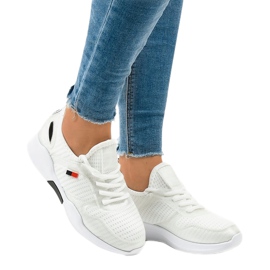 White women's sports shoes SH809 1