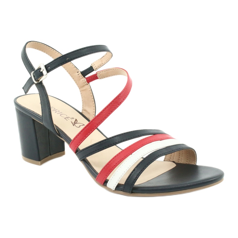 Caprice sandals women's shoes 28304 white red navy blue 1
