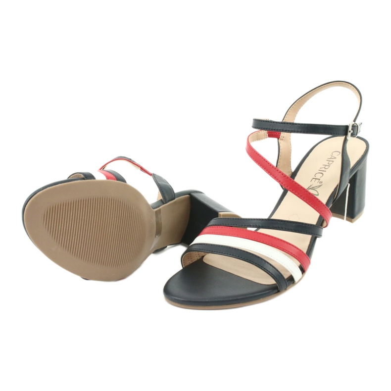 Caprice sandals women's shoes 28304 white red navy blue 5 Caprice sandals women's shoes 28304 white red navy blue 5
