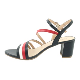 Caprice sandals women's shoes 28304 white red navy blue 2 Caprice sandals women's shoes 28304 white red navy blue 2