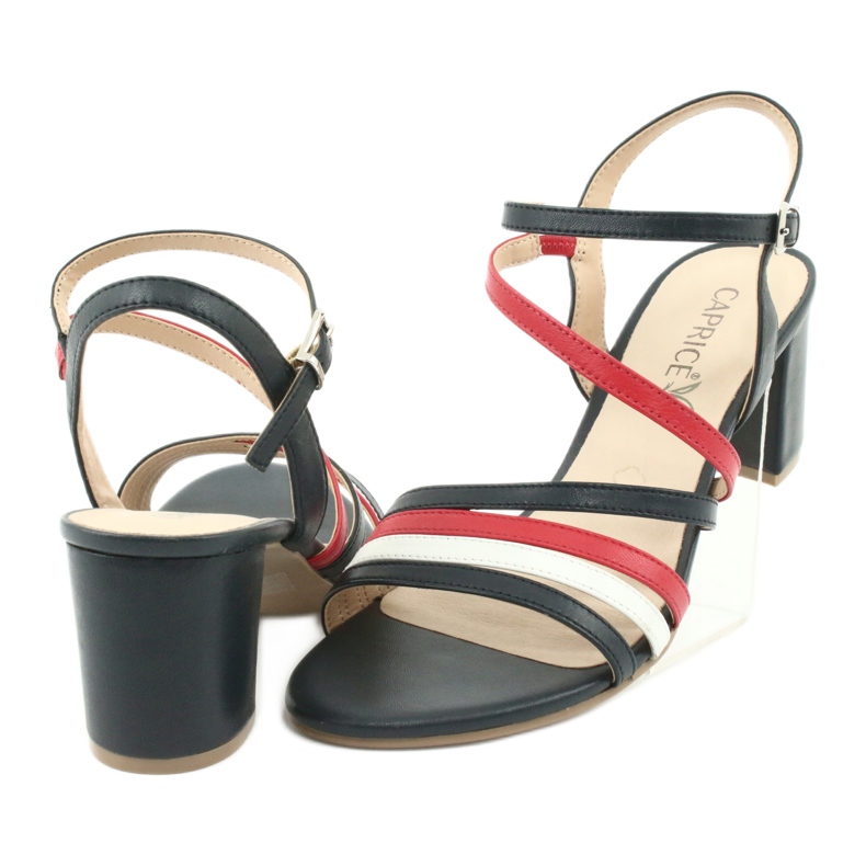 Caprice sandals women's shoes 28304 white red navy blue 4 Caprice sandals women's shoes 28304 white red navy blue 4