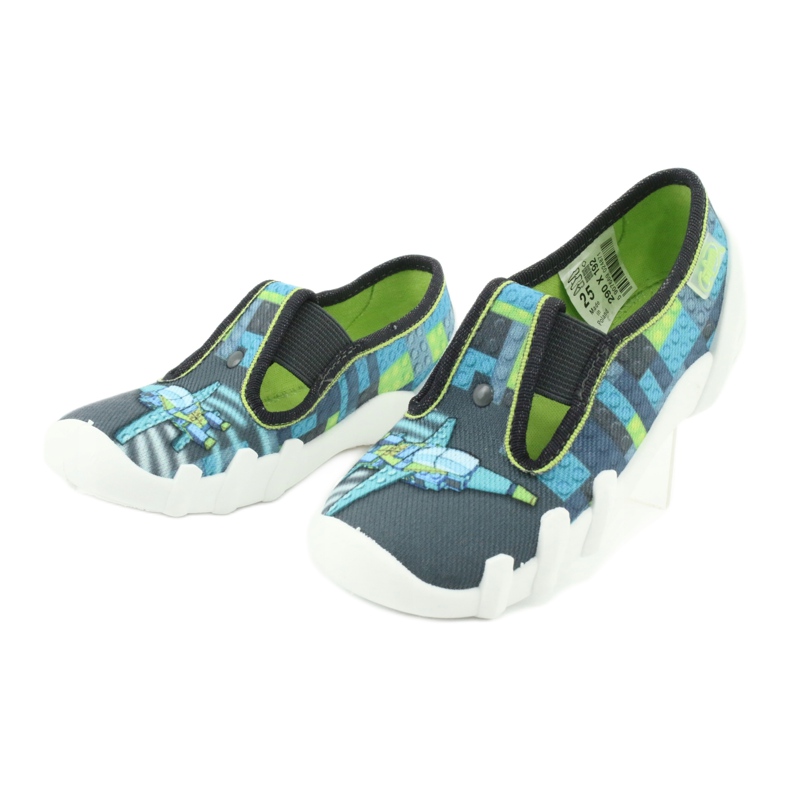 Befado children's shoes 290X192 blue grey green 3