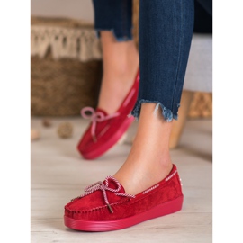 Filippo Classic Leather Loafers red 2