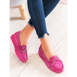 Filippo Classic Leather Loafers pink 2