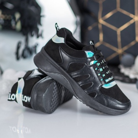 SHELOVET Love Black Sneakers 2