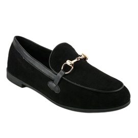 Black moccasins from ballerinas JN57 1
