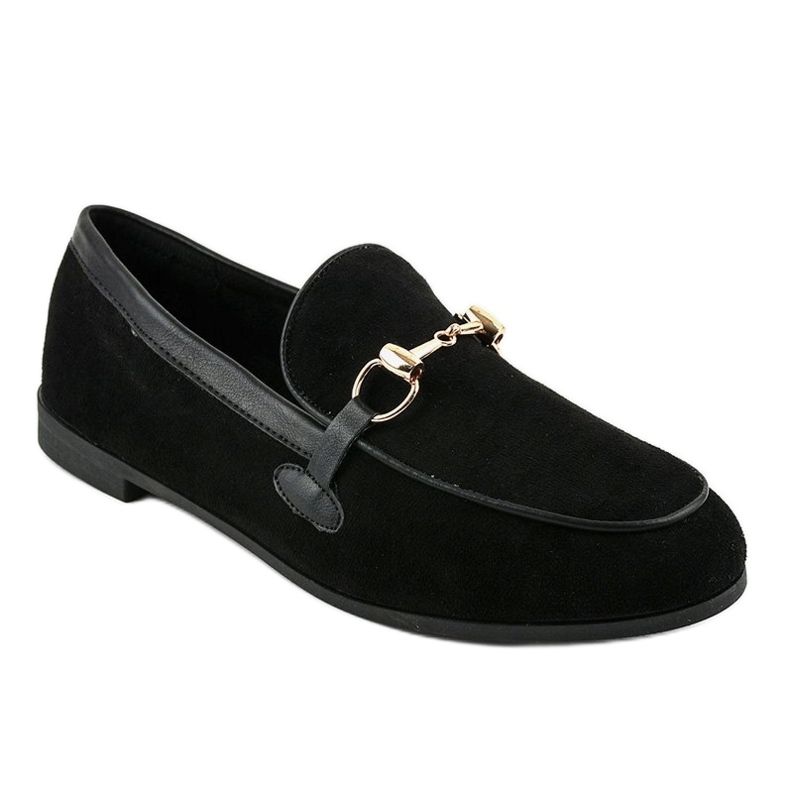 Black moccasins from ballerinas JN57 1