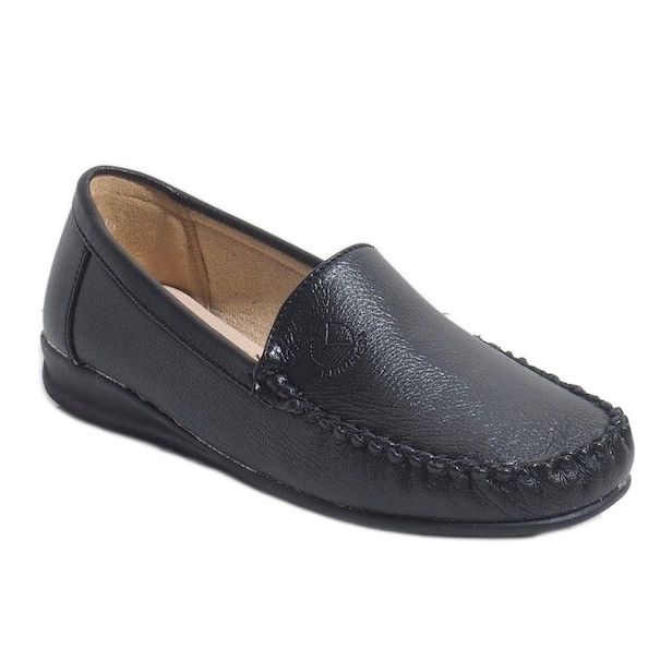 Black wedge loafers 8-01 1