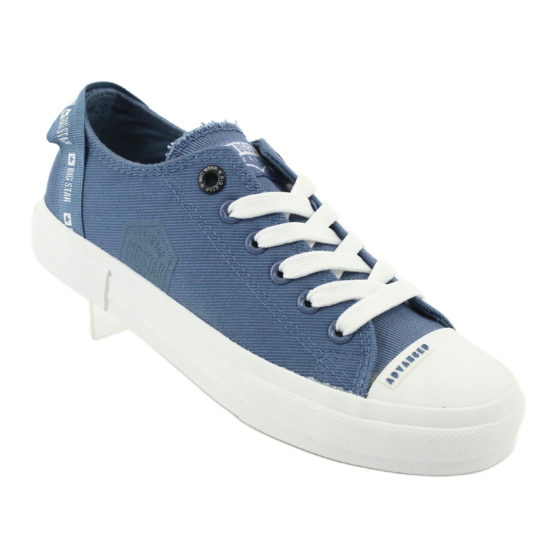 Big Star Lace-up denim sneakers FF274211 blue 1 Big Star Lace-up denim sneakers FF274211 blue 1