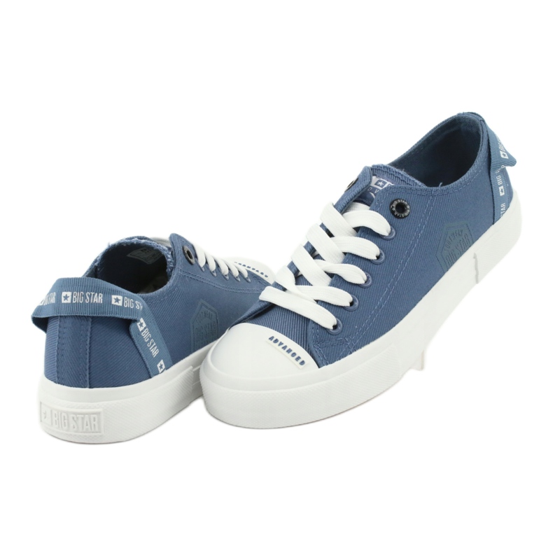 Big Star Lace-up denim sneakers FF274211 blue 4