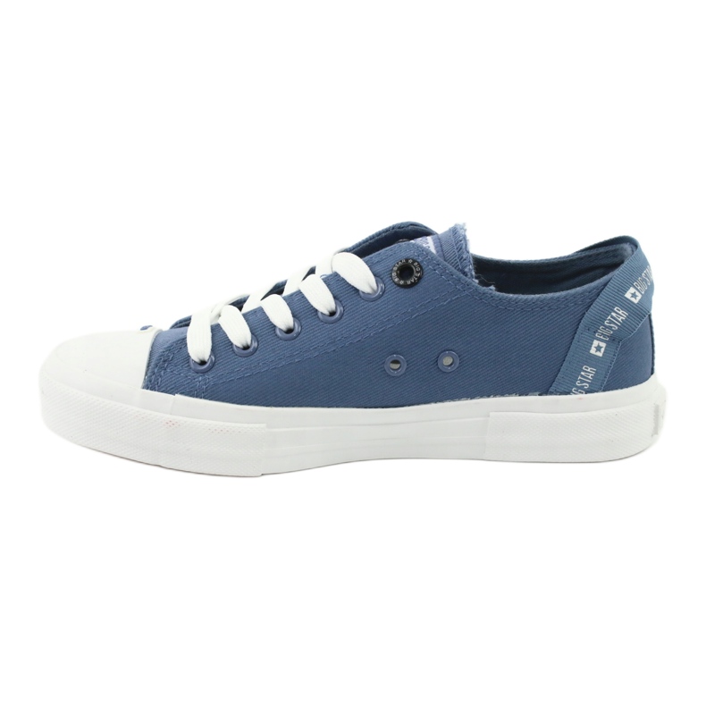Big Star Lace-up denim sneakers FF274211 blue 2