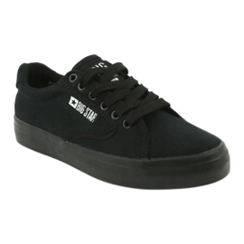 Big star ff274a175 classic tied black sneakers 1