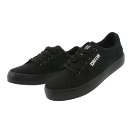Big star ff274a175 classic tied black sneakers 3