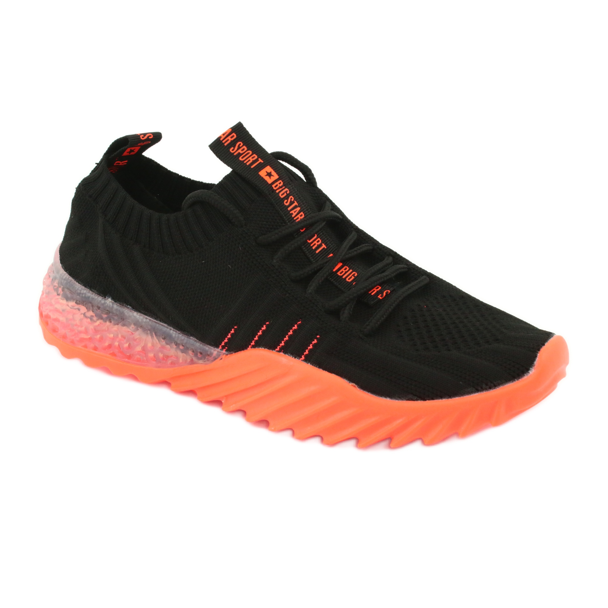 orange sports shoes