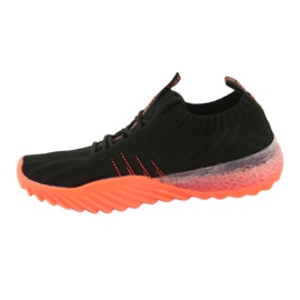 Big Star slip-on / lace-up sports shoes FF274342 colorless black orange 2