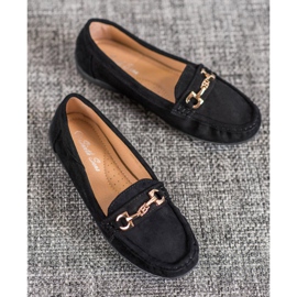 Sixth Sense Moccasins With Ornament black 1