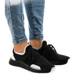 Black women's sports shoes B-6851 1