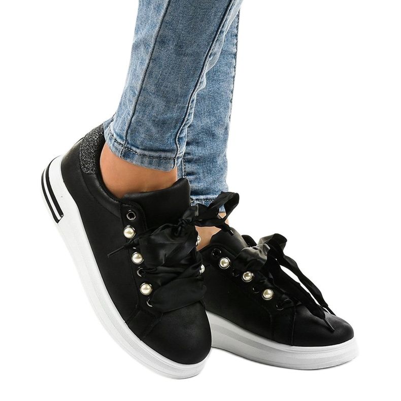 Black wedge sneakers X63 1