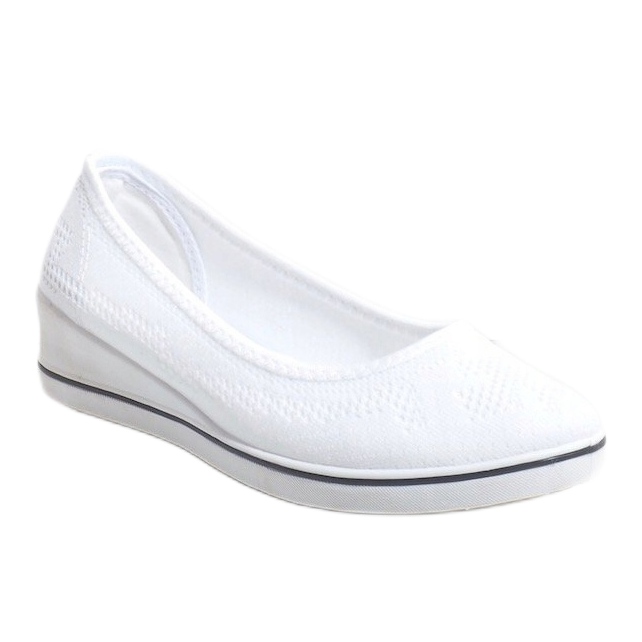 White sneakers on the wedge heel 1145-Y 1