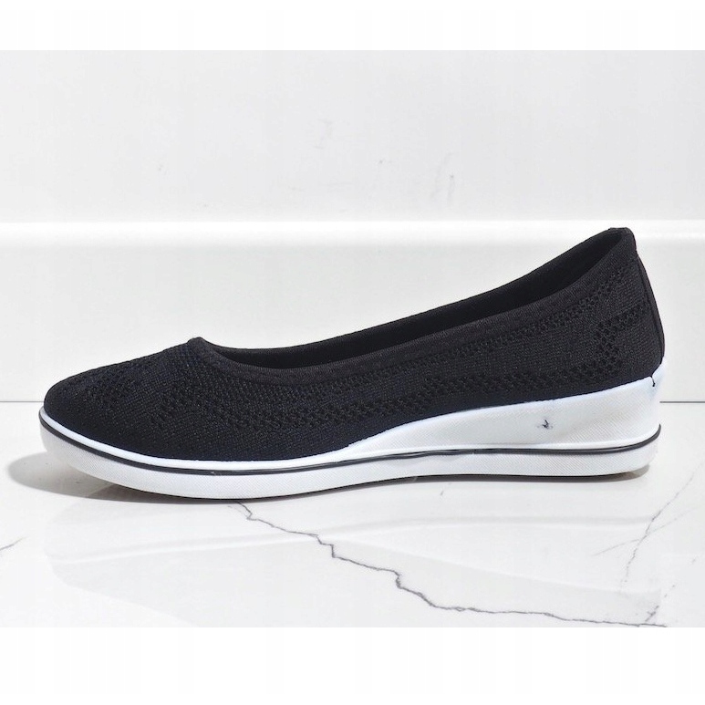Black sneakers on the wedge heel 1145-Y 2