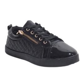 Black fashionable women's sneakers R19-2 1