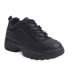 Black sports shoes sneakers D1909-2 1 Black sports shoes sneakers D1909-2 1