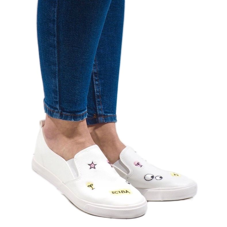 White sneakers with G82-2 prints 1