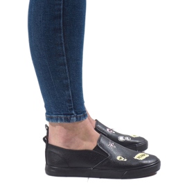 Black sneakers with G82-3 prints 1