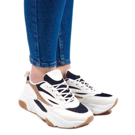 White sports sneakers SX001-90 black 1 White sports sneakers SX001-90 black 1