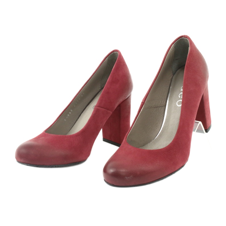 Classic women's shoes Edeo 2119 claret multicolored 2 Classic women's shoes Edeo 2119 claret multicolored 2