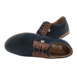 Riko Men's leather shoes 777 navy blue 6