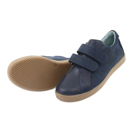 Boys' shoes with Velcro Mazurek 1235, navy blue 5