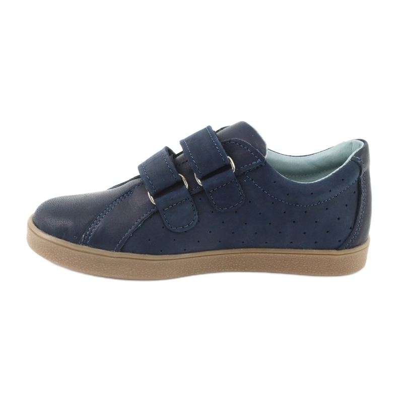 Boys' shoes with Velcro Mazurek 1235, navy blue 2