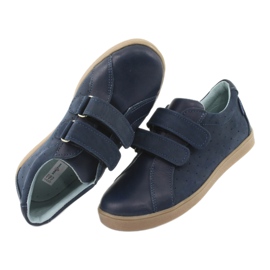 Boys' shoes with Velcro Mazurek 1235, navy blue 6