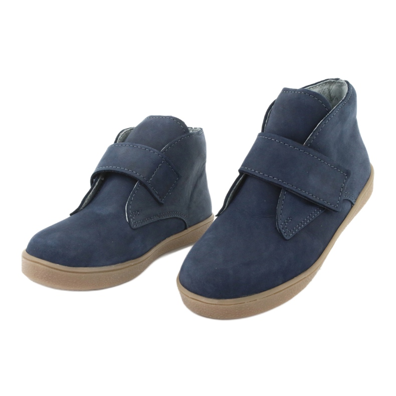 Velcro boots Mazurek 1101 navy blue 3