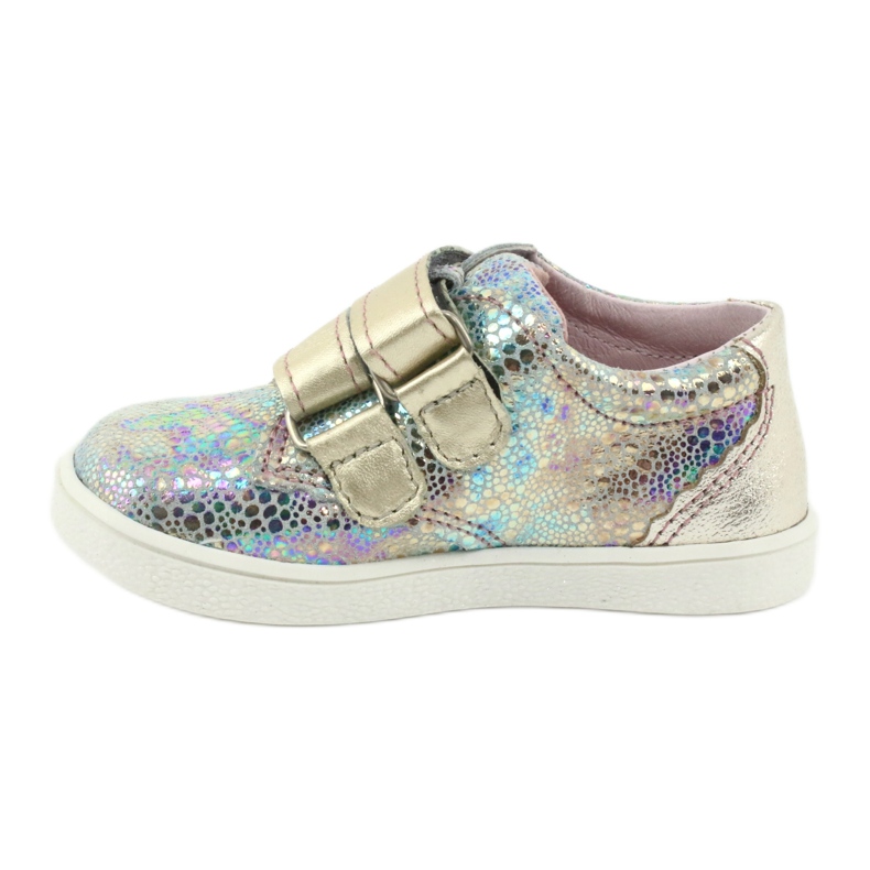 Girls' Holographic leather shoes for Velcro 1327 purple mazurek violet 2