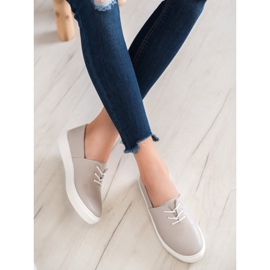 Filippo Stylish Leather Sneakers grey 1 Filippo Stylish Leather Sneakers grey 1