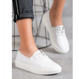 Filippo Stylish Leather Sneakers white 1