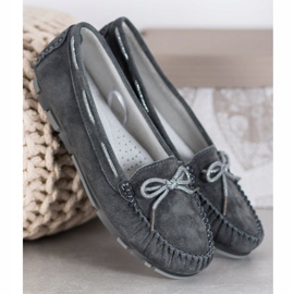 Filippo Light Leather Loafers grey 2