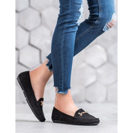 Clowse Black Moccasins With Ornament 1