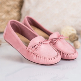 Clowse Powder Loafers With A Bow pink 2 Clowse Powder Loafers With A Bow pink 2