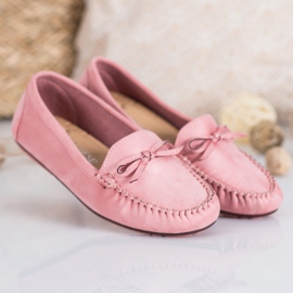 Clowse Powder Loafers With A Bow pink 2