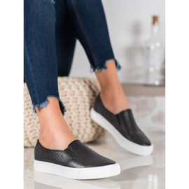 J. Star Openwork Sneakers On The Platform black 2