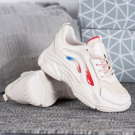 SHELOVET Fashionable Sneakers On The Platform white 1